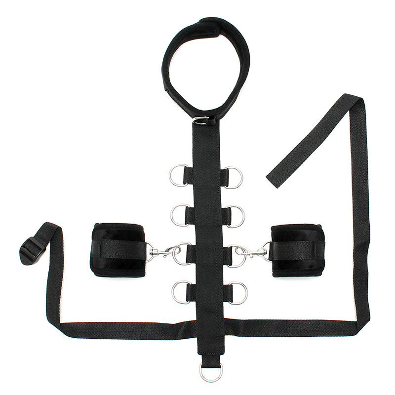 Black Padded Collar With Restraint Line And Cuffs Default Title > Bondage Gear > Restraints