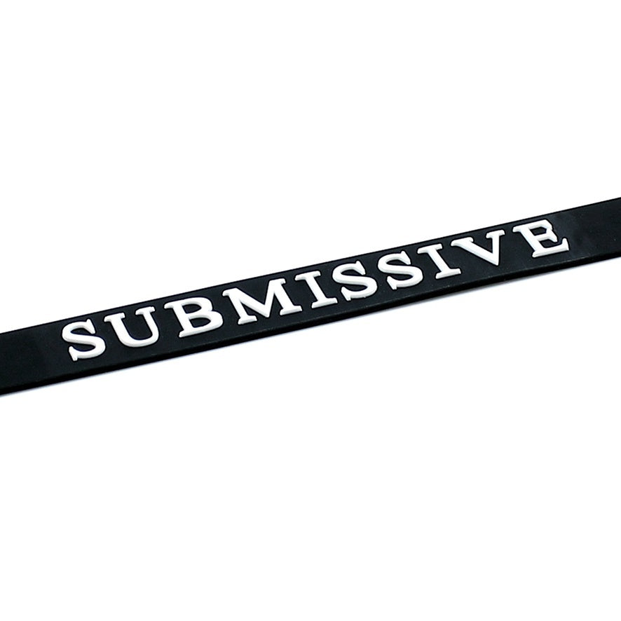 Black Silicone Submissive Collar > Bondage Gear > Collars