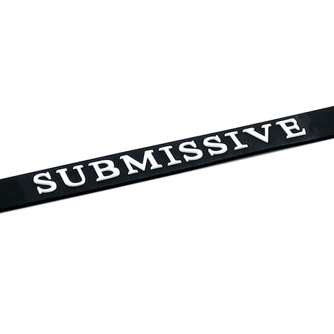 Black Silicone Submissive Collar > Bondage Gear > Collars