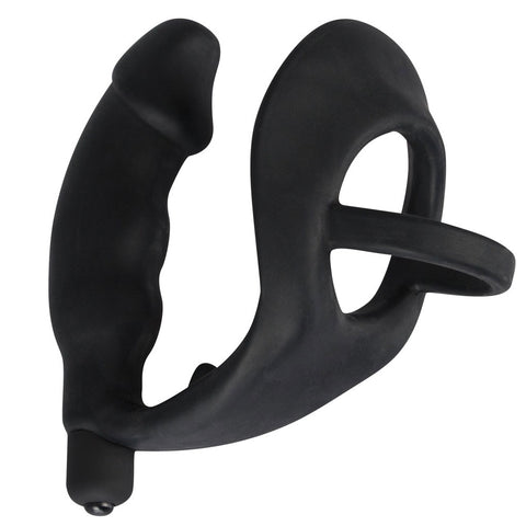 Black Velvets Cock Ring And Vibrating Anal Plug > Anal Range > Prostate Massagers