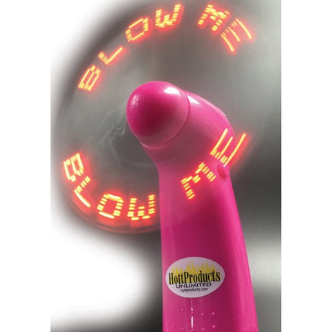 Blow Me Light Up Pocket Fan Pink Gag Gifts & Novelties