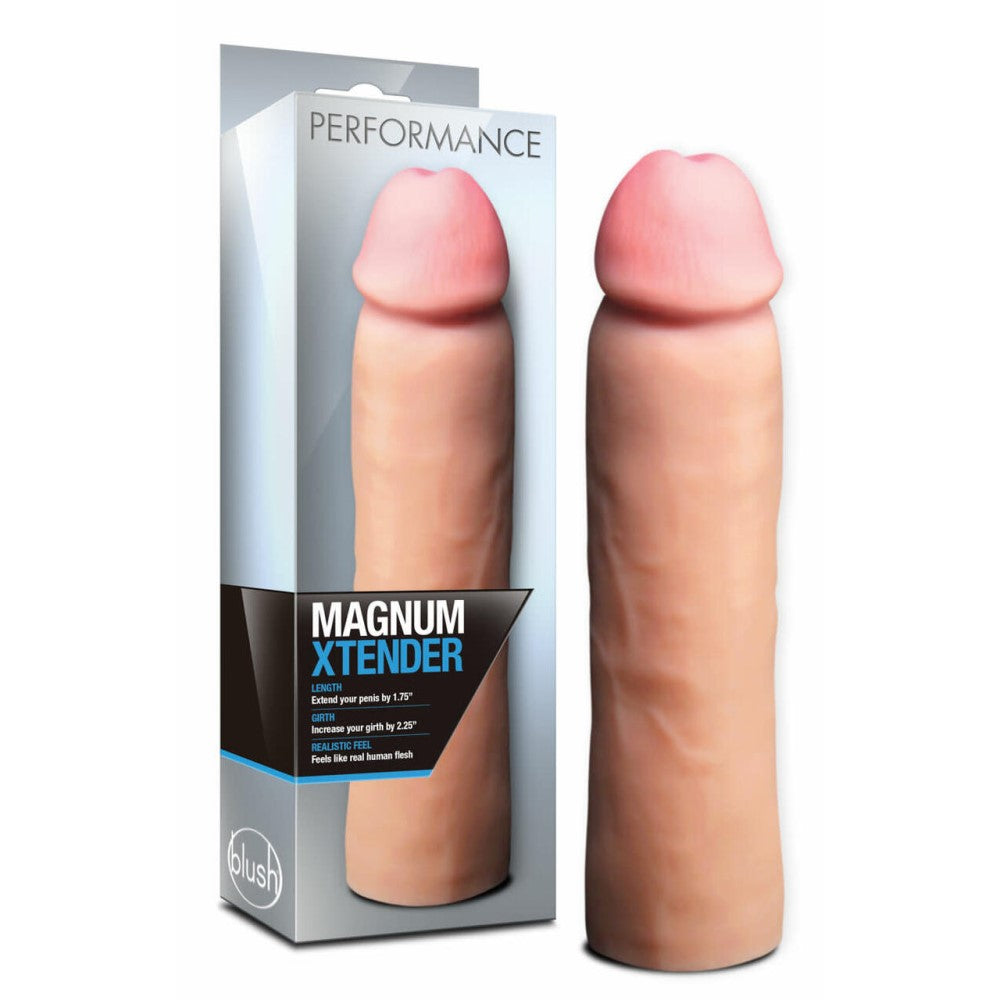 Blush Performance Magnum Xtender Sleeve – 1.75 Inch Length, 0.3 Inch Girth Penis Sleeve > Sex Toys For Men > Penis Sleeves