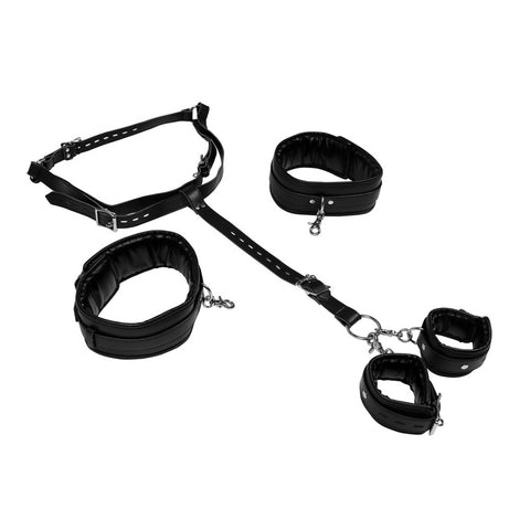 Body Harness with Thigh and Hand Cuffs > Bondage Gear > Restraints
