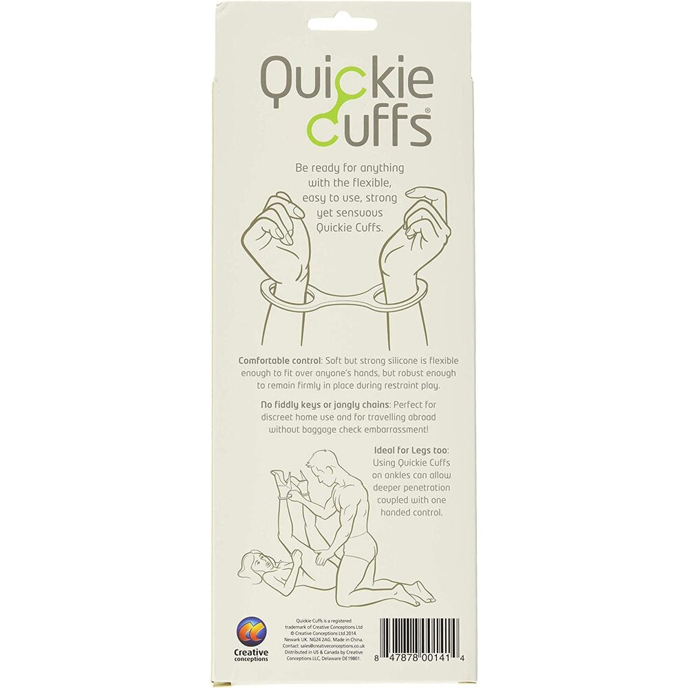 Quickie Cuffs Large Silicone Wrist Cuffs For Adults > Bondage Gear > Handcuffs