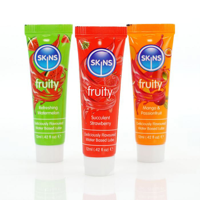 Skins Fruity Tubes Watermelon Strawberry Mango – 12ml Flavored Lubricant > Lube > Flavoured
