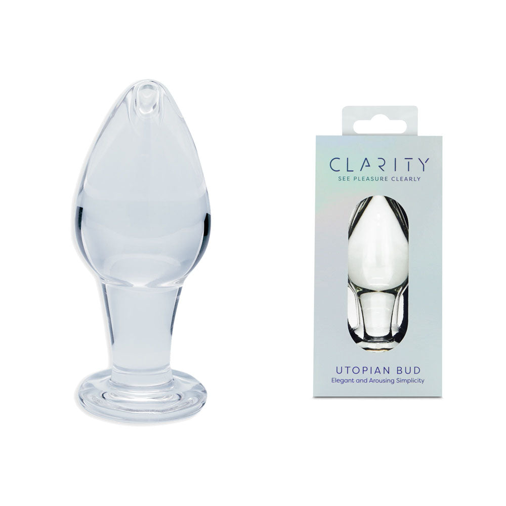 Utopian Bud Glass Butt Plug – Handcrafted Borosilicate Glass 3.5 Inch Plug > Glass > Toys