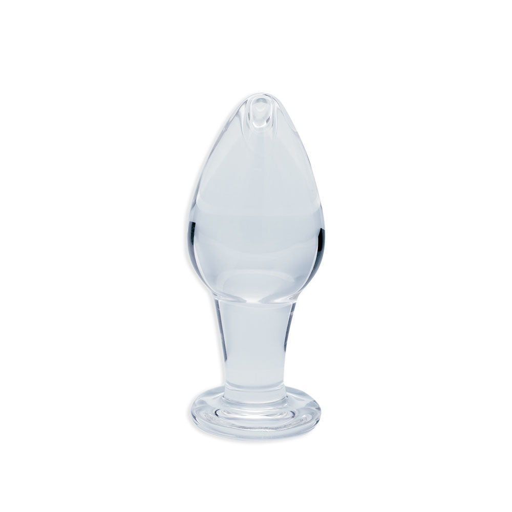 Utopian Bud Glass Butt Plug – Handcrafted Borosilicate Glass 3.5 Inch Plug Secondary image