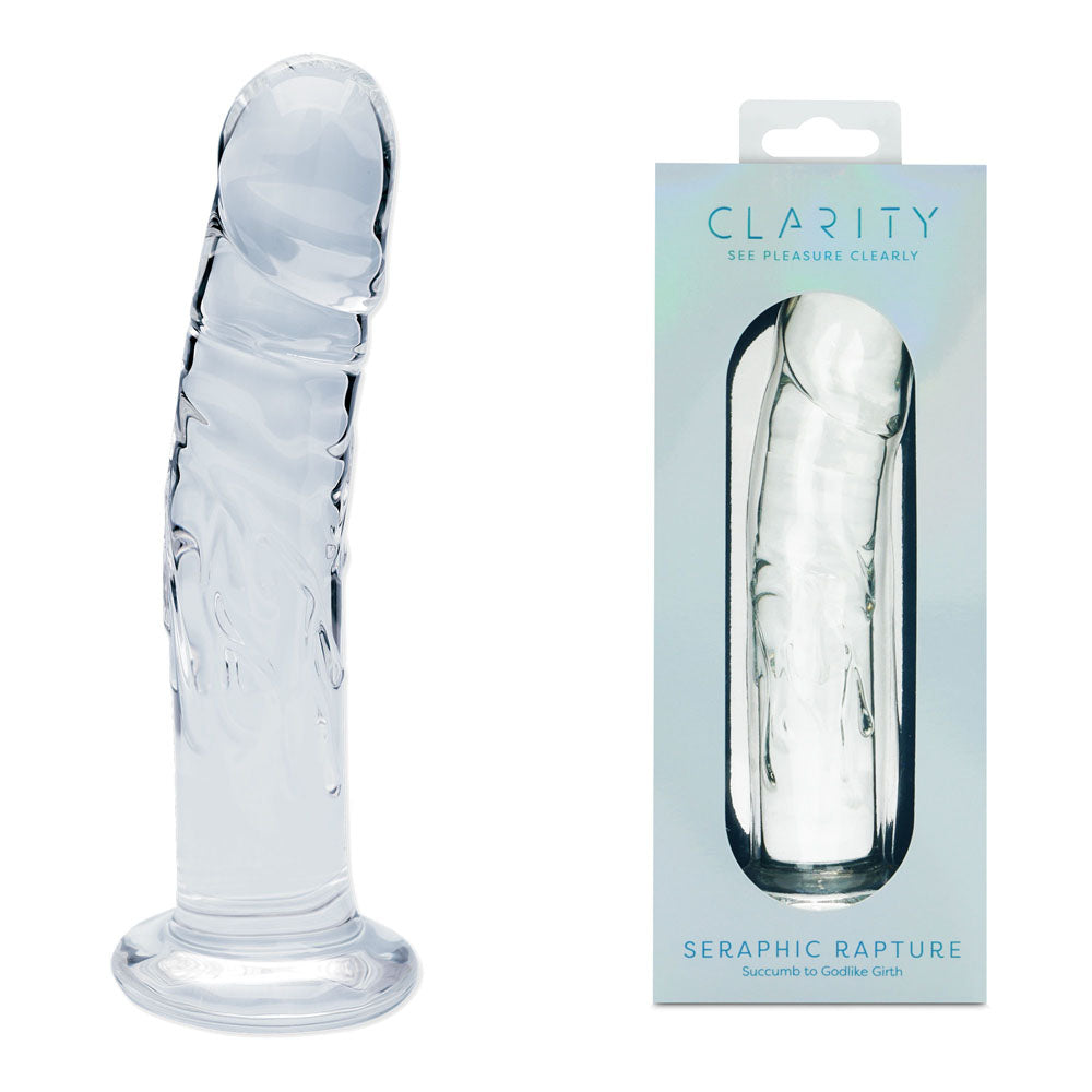 Seraphic Rapture Handblown Borosilicate Glass Sculpted 7 Inch Dildo Secondary image