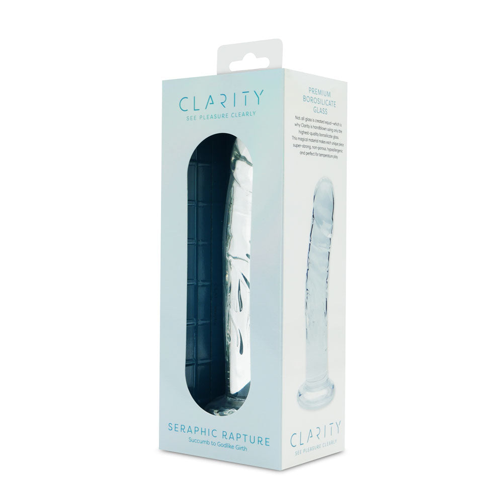 Seraphic Rapture Handblown Borosilicate Glass Sculpted 7 Inch Dildo > Glass > Dildos