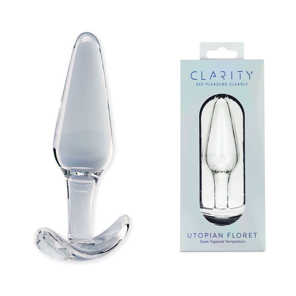 Utopian Floret Handcrafted Borosilicate Glass Butt Plug 4.3 Inch Insertable Length > Glass > Toys Main image