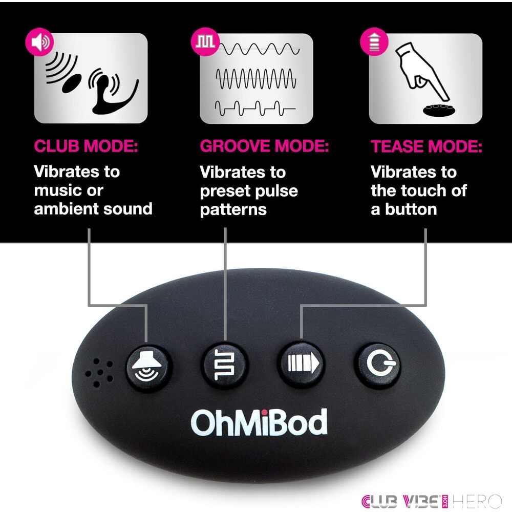 OhMiBod Club Vibe Hero 3.OH > Sex Toys For Ladies > Remote Control Toys