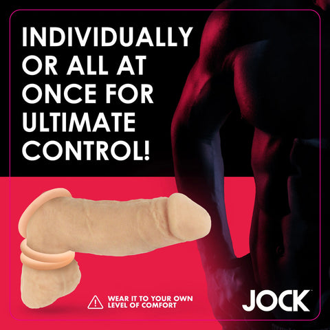 Jock Discreet Silicone Cock Ring Set COCK RING Set