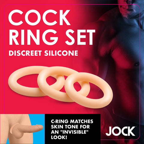 Jock Discreet Silicone Cock Ring Set COCK RING Set