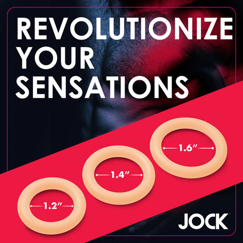 Jock Discreet Silicone Cock Ring Set COCK RING Set