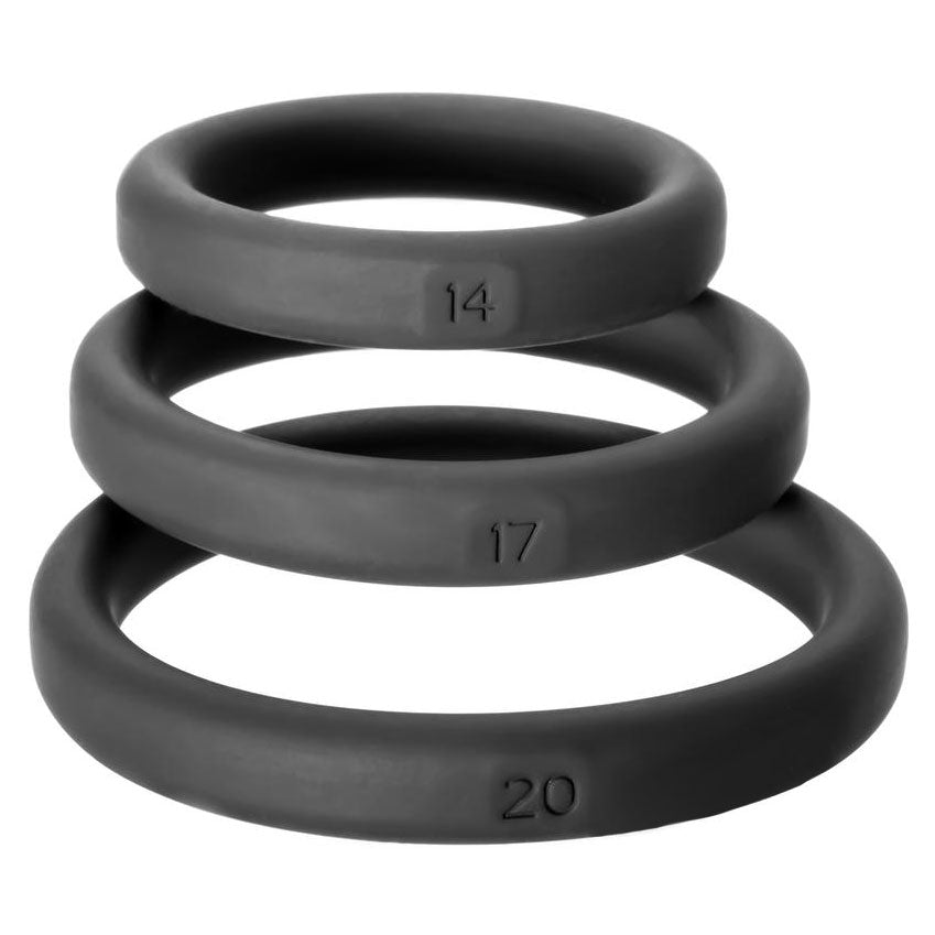 Perfect Fit XactFit Cock Ring Sizes 14 17 20 Default Title COCK RING Set