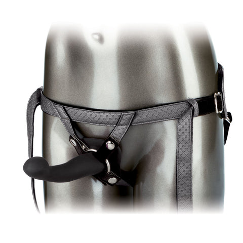 Royal Crotchless Strap On Set With Vibrating Probe Plus Gray > Dildos > Strap On Harnesses