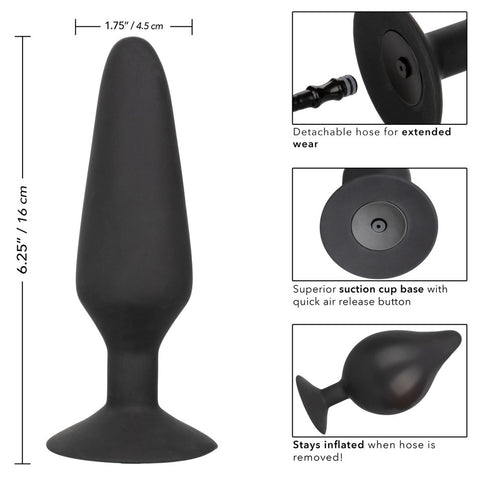 CalExotics XL Silicone Inflatable Plug – Inflatable Anal Plug with Detachable Hose and Squeeze Bulb > Anal Range > Tunnel and Stretchers