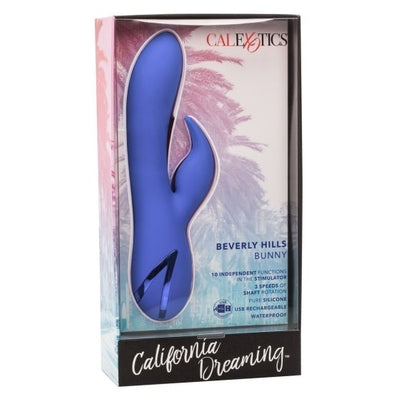 California Dreaming Beverly Hills Bunny Silicone Massager with 10 Vibration Functions and 3 Rotation Speeds > Vibrators > Ladies > Rabbit Main image