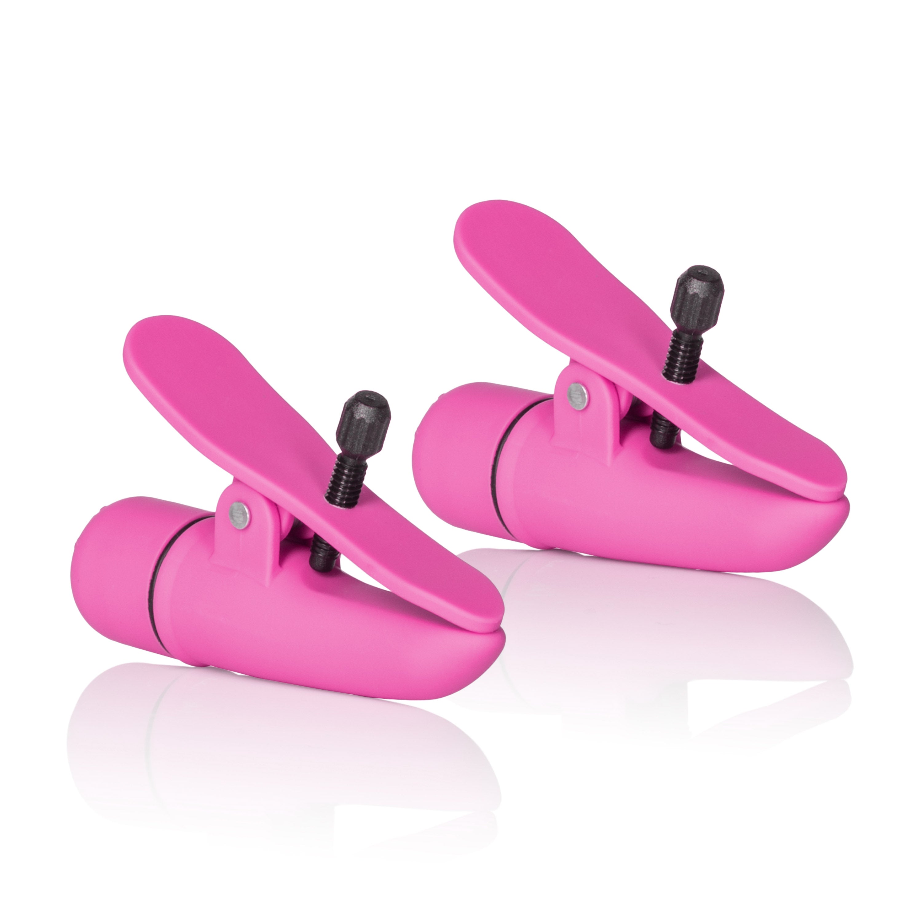 Nipplettes Vibrating Adjustable Nipple Clamps – Rechargeable Intense Sensation Adult Toy