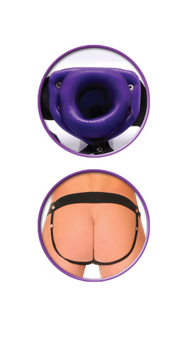 Fetish Fantasy Vibrating Hollow Strap-On with Elastic Harness – Vibrating Strap-On > Dildos > Hollow Strap Ons
