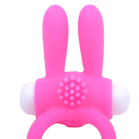 Cock Ring With Rabbit Ears Pink > Sex Toys For Men > Love Ring Vibrators