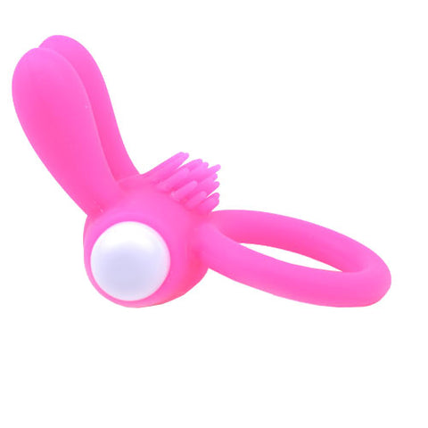 Cock Ring With Rabbit Ears Pink > Sex Toys For Men > Love Ring Vibrators