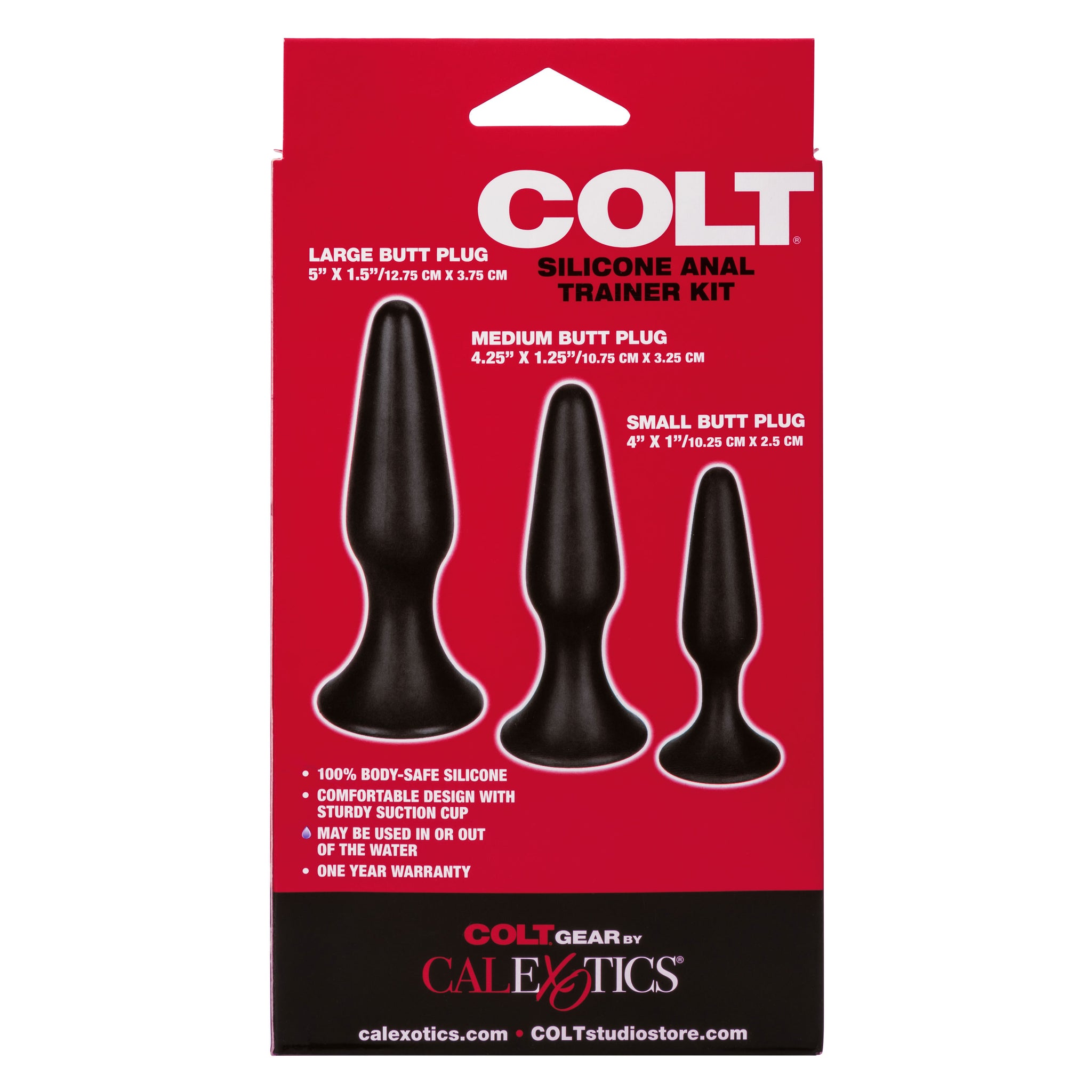 Colt Anal Trainer Kit – Graduated Silicone Anal Plug Set > Anal Range > Butt Plug Kits