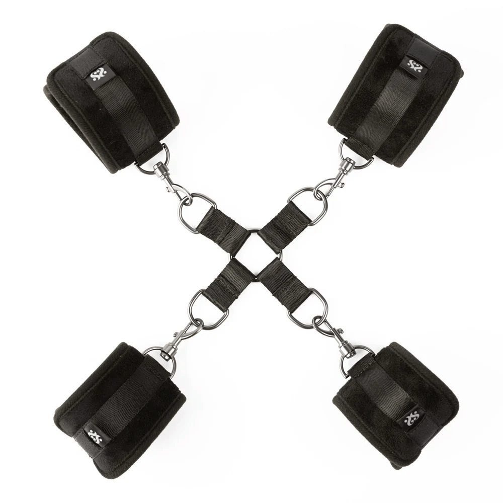 Sei Mio Hog Tied and Satisfied – Velvet Soft Detachable Hog Tie and Cuff Set > Bondage Gear > Restraints