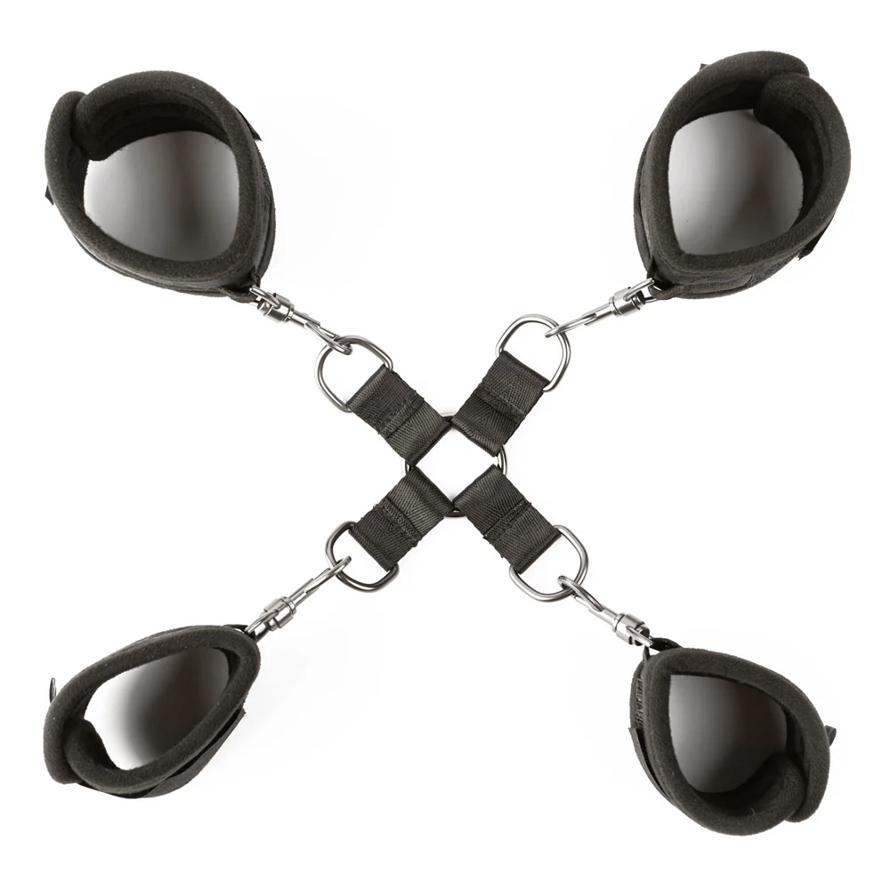 Sei Mio Hog Tied and Satisfied – Velvet Soft Detachable Hog Tie and Cuff Set > Bondage Gear > Restraints