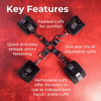 Sei Mio Hog Tied and Satisfied – Velvet Soft Detachable Hog Tie and Cuff Set > Bondage Gear > Restraints