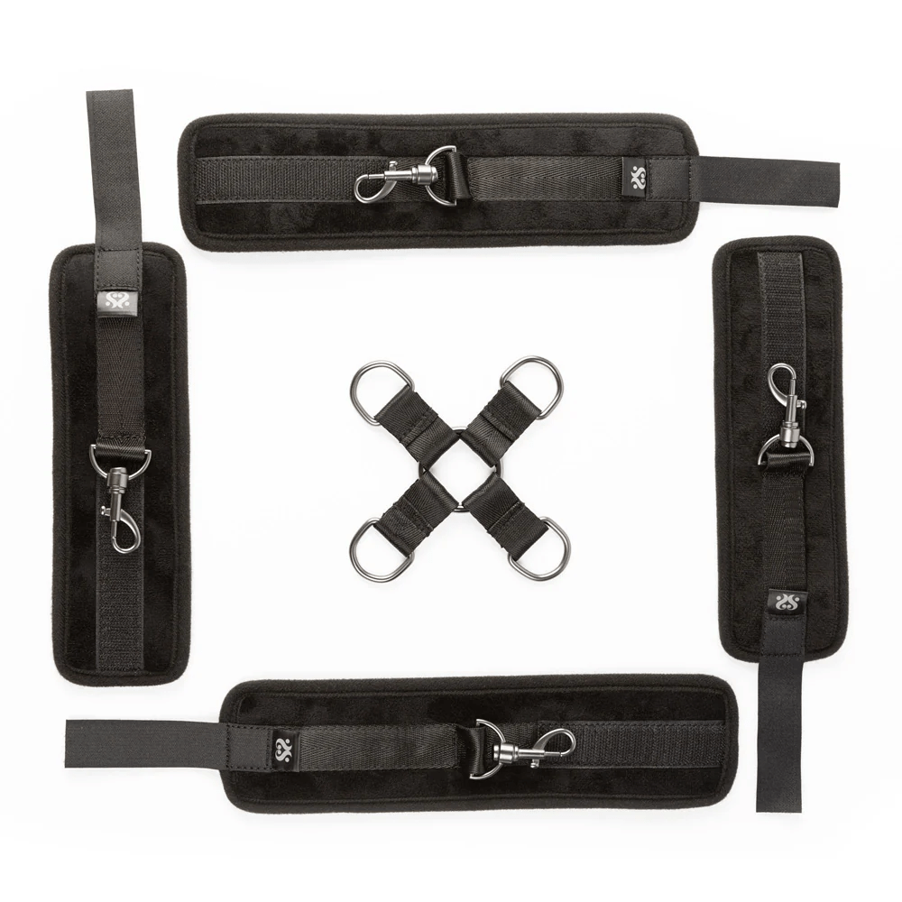 Sei Mio Hog Tied and Satisfied – Velvet Soft Detachable Hog Tie and Cuff Set > Bondage Gear > Restraints