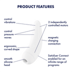 Satisfyer Curvy 2 Plus – App Enabled Silicone Pressure Wave Vibrator > Sex Toys For Ladies > Air Pulsation