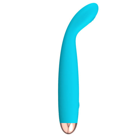 Cuties Silk Touch Rechargeable Mini Vibrator Blue Default Title > Sex Toys For Ladies > Mini Vibrators