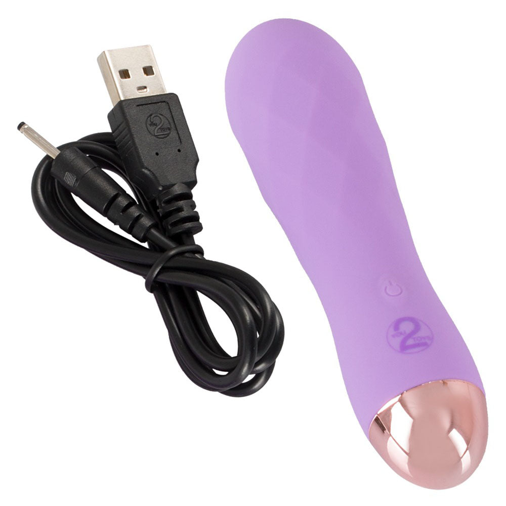 Cuties Silk Touch Rechargeable Mini Vibrator Purple > Sex Toys For Ladies > Mini Vibrators
