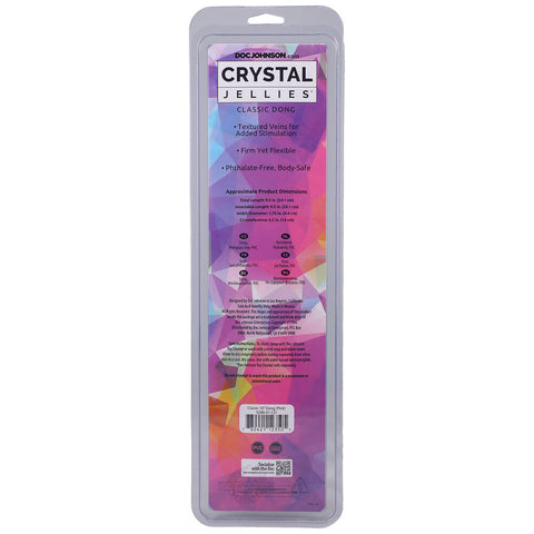 Classic 10 Inch Pink Jelly Dong > Realistic Dildos and Vibes > Penis Dildo
