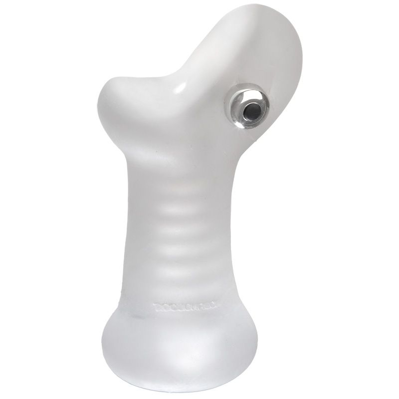 Super Sucker Ribbed Waterproof Realistic Masturbator Clear Strokers - Manual