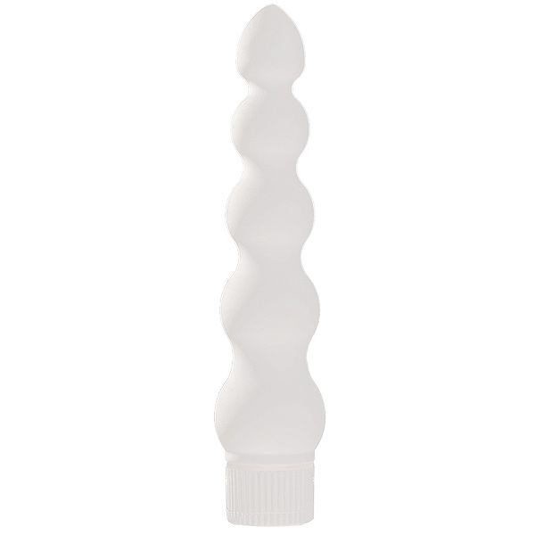White Nights 7 Inch Ribbed Anal Vibrator Waterproof Default Title > Anal Range > Anal Probes