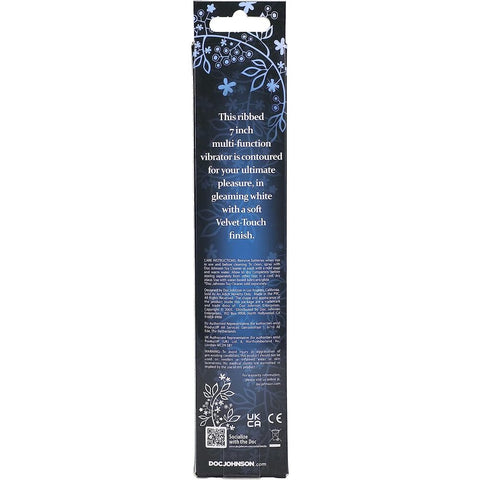 White Nights 7 Inch Ribbed Anal Vibrator Waterproof > Anal Range > Anal Probes