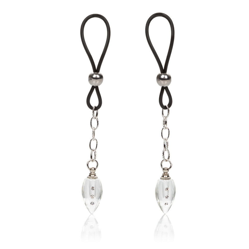 Nipple Play Non-Piercing Crystal Teardrop Adjustable Nipple Jewellery > Sex Toys > Nipple Clips