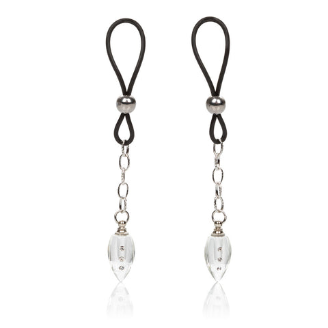 Nipple Play Non-Piercing Crystal Teardrop Adjustable Nipple Jewellery > Sex Toys > Nipple Clips