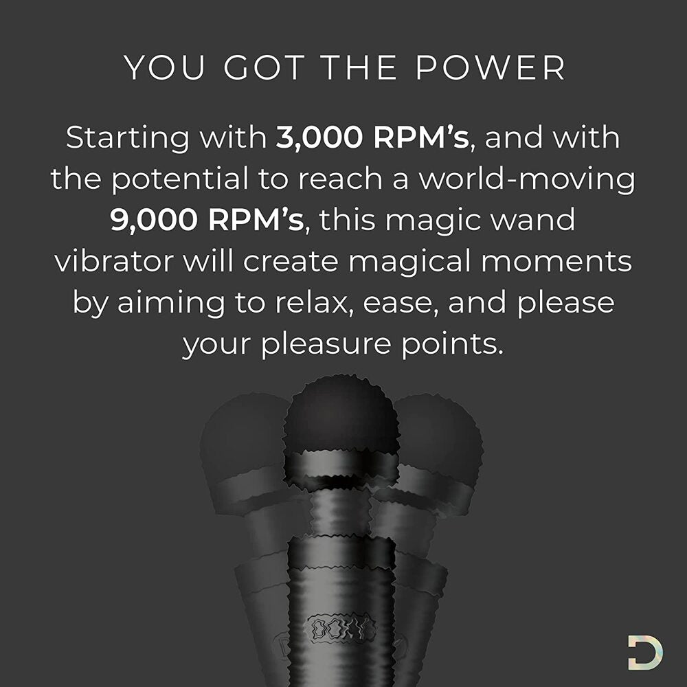 Doxy Die Cast 3 Rechargeable Wand Matte Black > Sex Toys For Ladies > Wand Massagers and Attachments