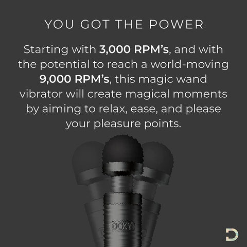 Doxy Die Cast 3 Rechargeable Wand Matte Black > Sex Toys For Ladies > Wand Massagers and Attachments