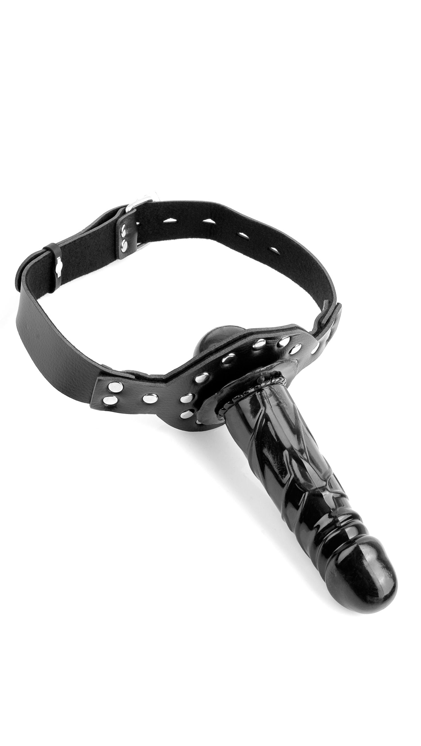 Fetish Fantasy Deluxe Adjustable Ball Gag with 5-Inch Dildo Bondage Toy Black > Bondage Gear > Gags and Bits Main image
