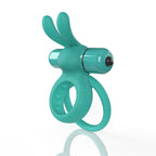 Ohare 4T High Pitch Treble Stretchy Double Ring True Silicone Rabbit Vibrator > Sex Toys > Couples Toys
