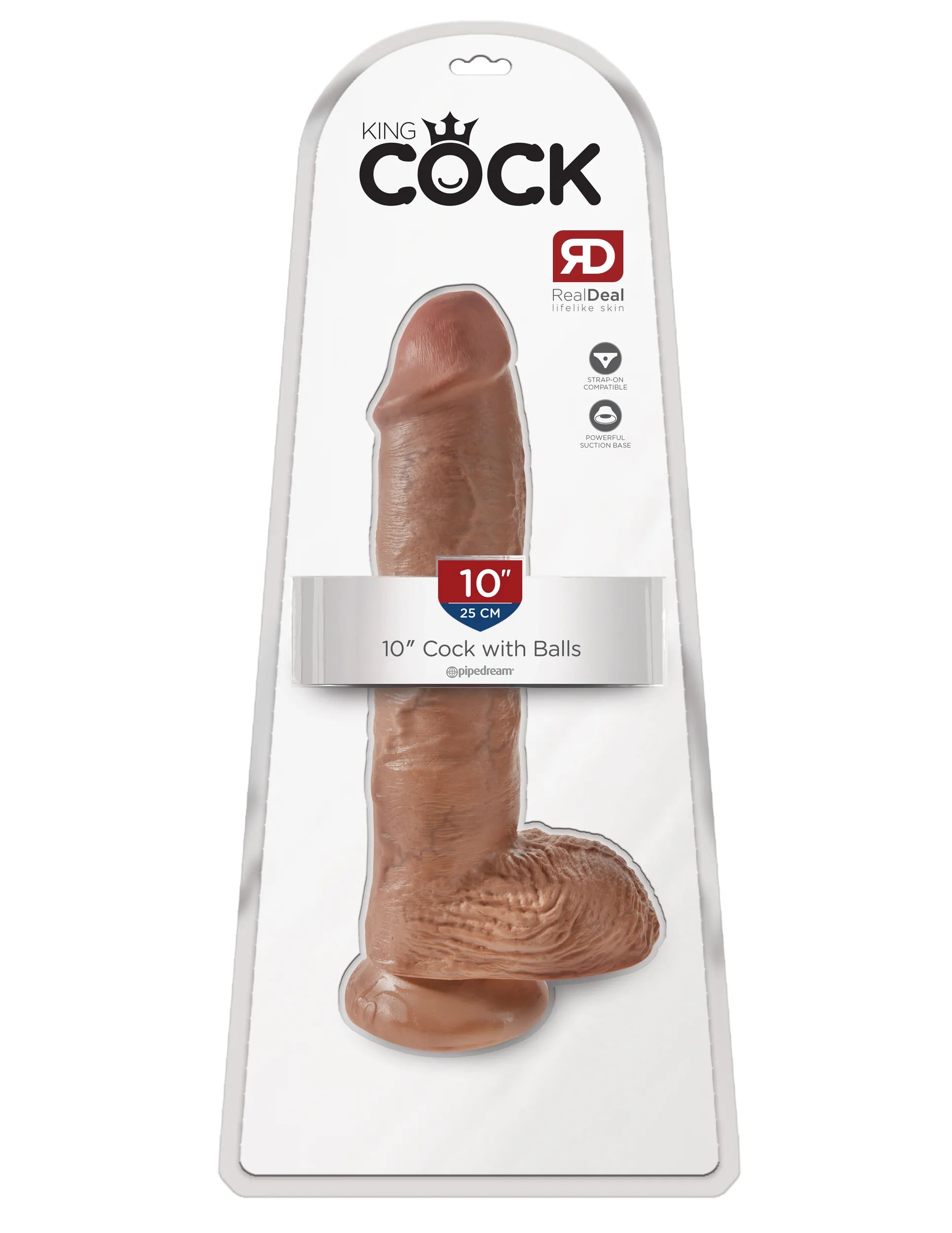 Pipedream King Cock 10 Inch Suction Dildo with Balls > Dildos > Large Dildos