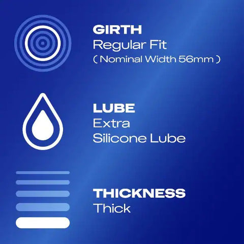 Durex Extra Safe Regular Fit Condoms 3 Pack > Essentials > Condoms