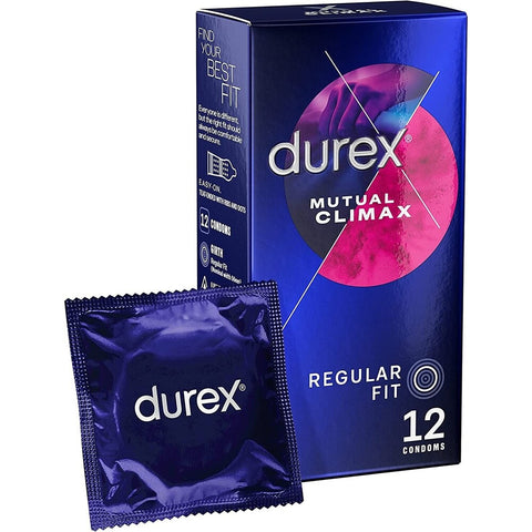 Durex Mutual Climax Regular Fit Condoms 12 Pack Default Title > Condoms > Control Condoms