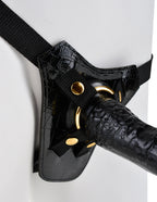 Pipedream Fetish Fantasy Gold Designer Strap-On with 7" Probe > Dildos > Strap On Dildos