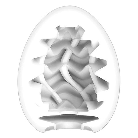 Tenga Wavy 2 Egg Ribbed Male Masturbator Pocket Sleeve Strokers - Cup|Egg