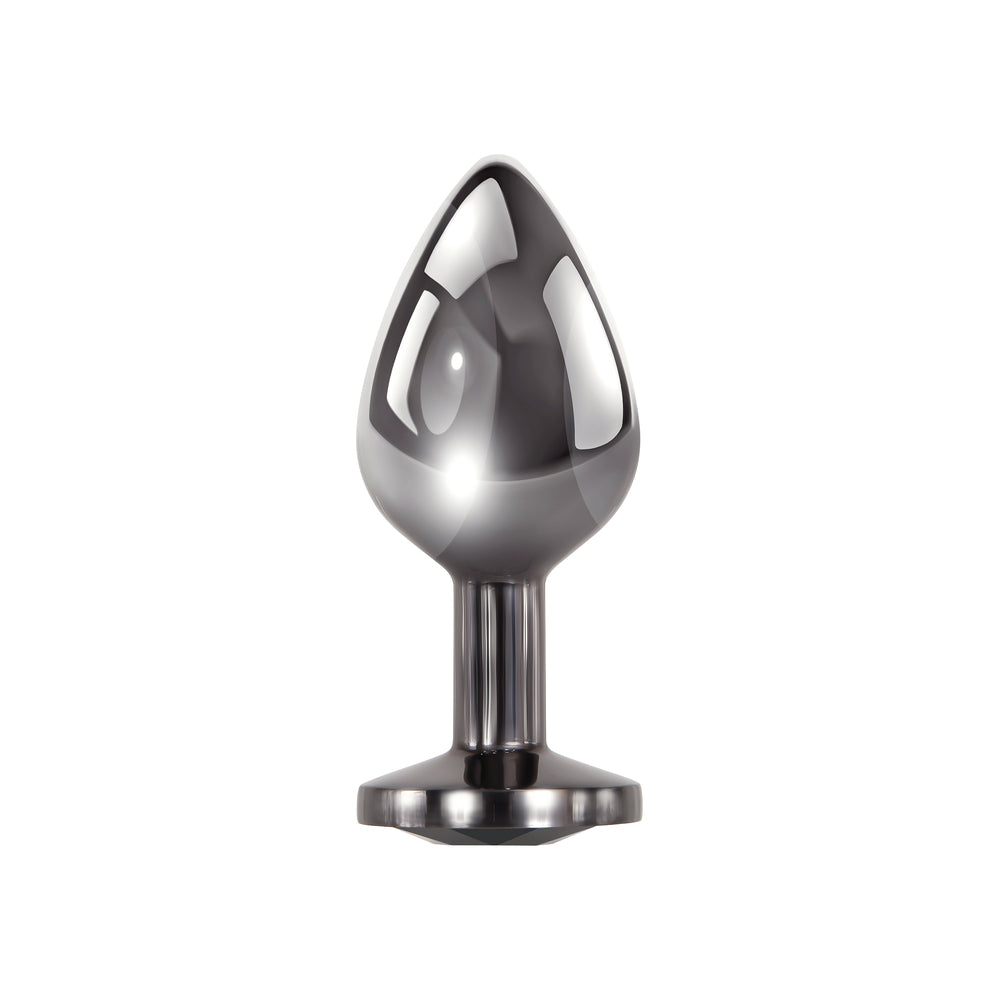 Evolved Black Gem Anal Plug Set – Metal Anal Plug Set Secondary image